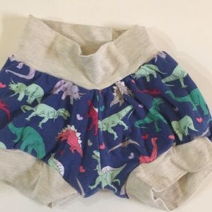 Handmade adorable bubble Dino shorts